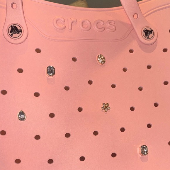 CROCS Classic Jeweled Pink Tote NWT - Picture 4 of 10